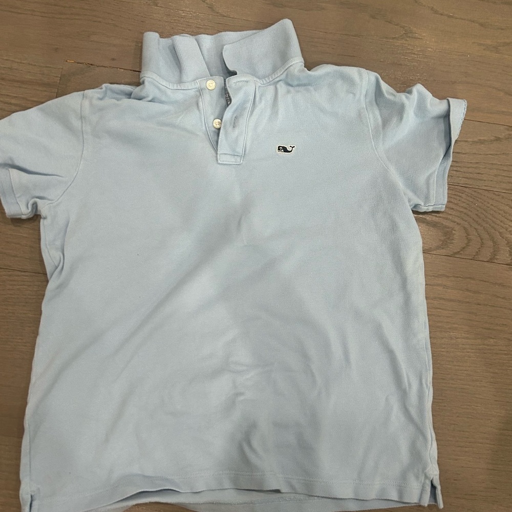 Vineyard Vines Light Blue Short-Sleeve Polo boys size medium